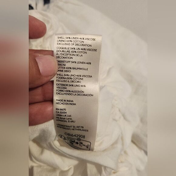 NWT Free People Joni Embroidered Crop Top in Ivory Size Small - Picture 4 of 11